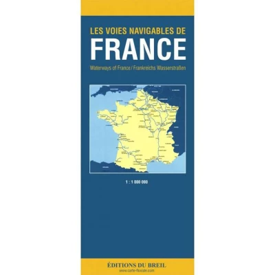 Carte des voies navigables de France par EDB - Les Editions du Breil