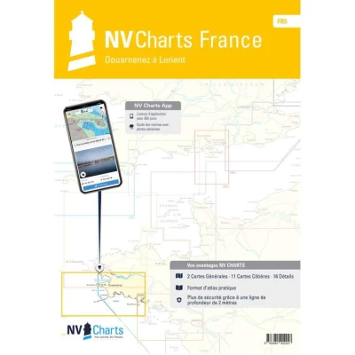 Carte marine NV Atlas France - FR5 - Douarnenez � Lorient - NV Chart
