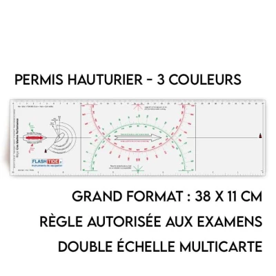 Règle Cras Marine Performance tricolore - FlashTide