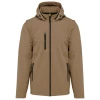 Veste Softshell 3 couches � capuche avec manches amovibles par Kariban, Camel - Taille S