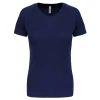 Couleur : Marine Tee-shirt technique manches courtes Femme 140 g par Proact, Marine - Taille XS