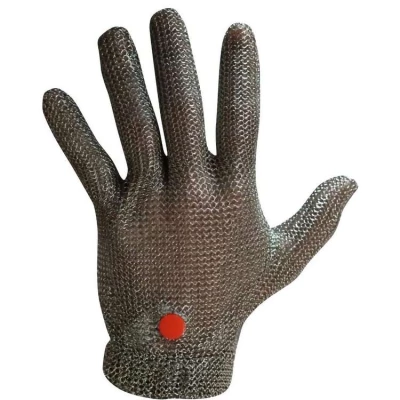 Gant de protection en maille inox anti-coupure avec système de tension – Conforme EN 1082-1, contact alimentaire - Juba