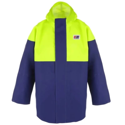 Veste ciré longue doublée Crew 211 Jaune/Bleu - Stormline