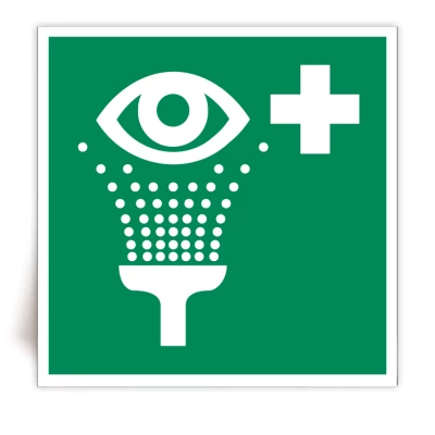E011 - Panneau �quipement de rin�age des yeux - ISO 7010 - FlashTide