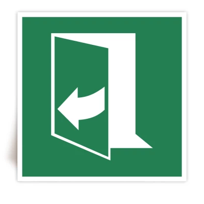 E058 - Panneau Ouverture de porte en tirant sur le c�t� droit - ISO 70140 - FlashTide